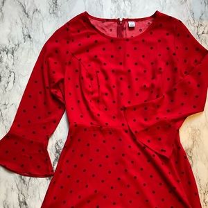 OldNavy red polka dot dress